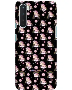 Чехол для OnePlus Nord с картинкой «Magic Unicorn паттерн»
