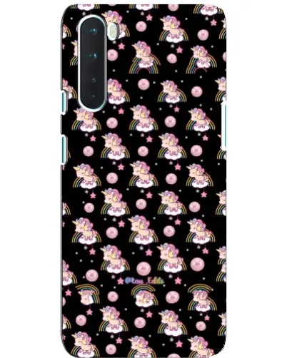 Чехол для OnePlus Nord с картинкой «Magic Unicorn паттерн»