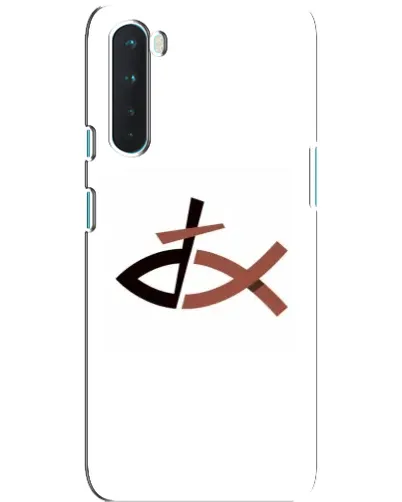 Чехол для OnePlus Nord с картинкой «Рыба и крест»