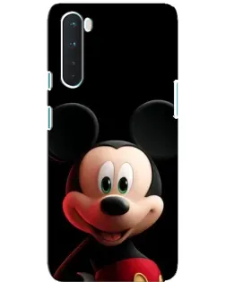 Чехол для OnePlus Nord с картинкой «Улыбающийся Микки Маус»