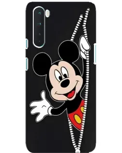 Чехол для OnePlus Nord с картинкой «Микки раздвигает стены»