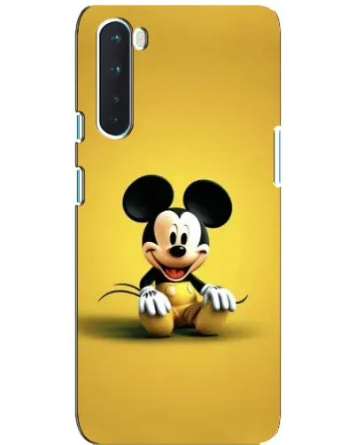 Чехол для OnePlus Nord с картинкой «Микки на желтом» Чехол для OnePlus Nord с картинкой «Микки на желтом»