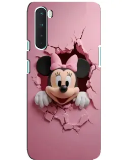 Чехол для OnePlus Nord с картинкой «Минни сквозь стену»