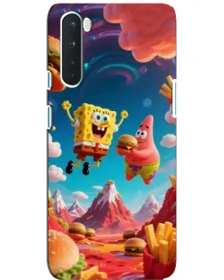 Чехол для OnePlus Nord с картинкой «Космический фастфуд»