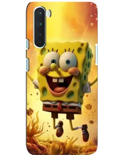 Чехол для OnePlus Nord с картинкой «Губка Боб прыгает»