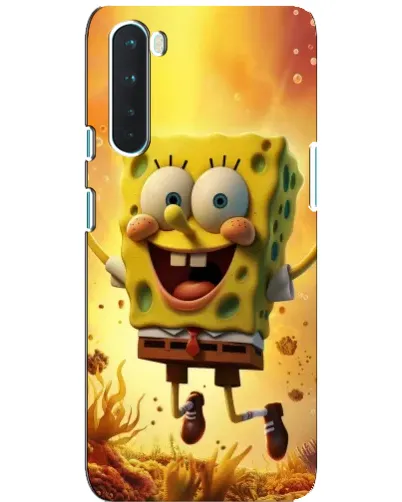 Чехол для OnePlus Nord с картинкой «Губка Боб прыгает»