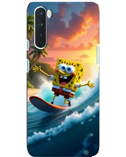 Чехол для OnePlus Nord с картинкой «Губка Боб серфингист»