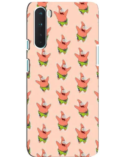Чехол для OnePlus Nord с картинкой «Патрик Стар паттерн»