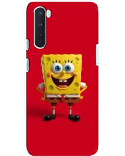 Чехол для OnePlus Nord с картинкой «Спанч Боб на красном»