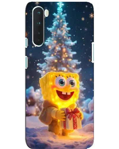 Чехол для OnePlus Nord с картинкой «Рождественский Спанч Боб»