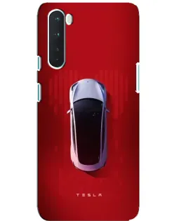 Чехол для OnePlus Nord с картинкой «Tesla Top View»