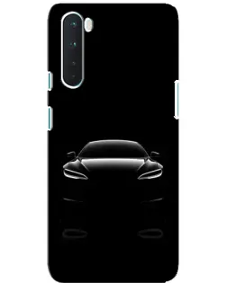 Чехол для OnePlus Nord с картинкой «Силуэт Tesla Night»