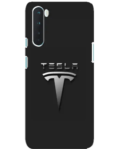 Чехол для OnePlus Nord с картинкой «Стальной логотип Tesla» Чехол для OnePlus Nord с картинкой «Стальной логотип Tesla»