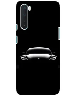Чехол для OnePlus Nord с картинкой «Фары Tesla Night»
