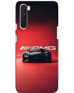 Чехол для OnePlus Nord с картинкой «Mercedes AMG — красная линия»