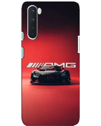 Чехол для OnePlus Nord с картинкой «Mercedes AMG — красная линия»