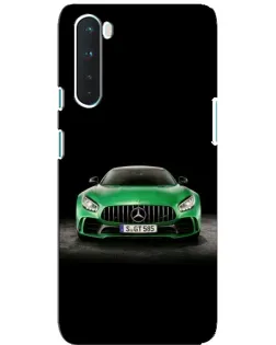 Чехол для OnePlus Nord с картинкой «Mercedes — неоновый лого»