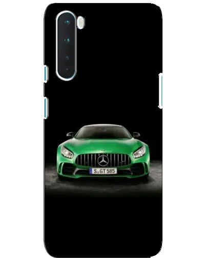 Чехол для OnePlus Nord с картинкой «Mercedes — неоновый лого»
