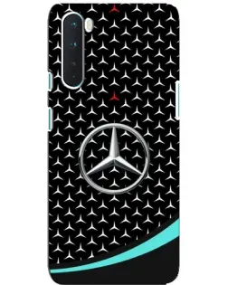 Чехол для OnePlus Nord с картинкой «Mercedes — бирюзовый акцент»