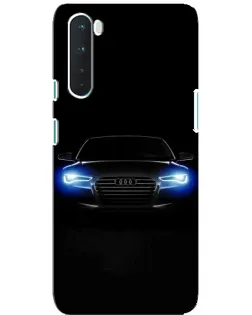 Чехол для OnePlus Nord с картинкой «Audi в неоне»