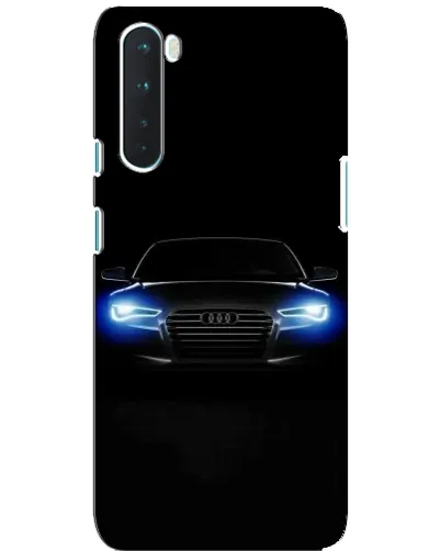 Чехол для OnePlus Nord с картинкой «Audi в неоне»