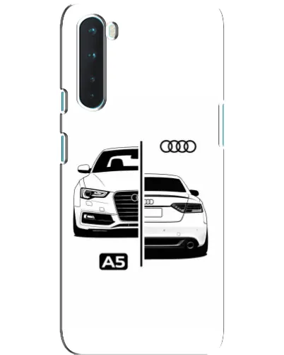 Чехол для OnePlus Nord с картинкой «Audi — контрастный дизайн»