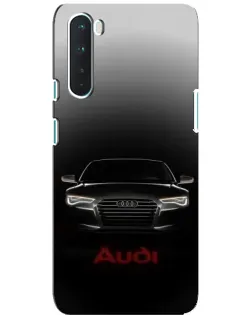 Чехол для OnePlus Nord с картинкой «Audi — градиентный контур»