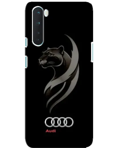 Чехол для OnePlus Nord с картинкой «Графика — пантера и Audi»