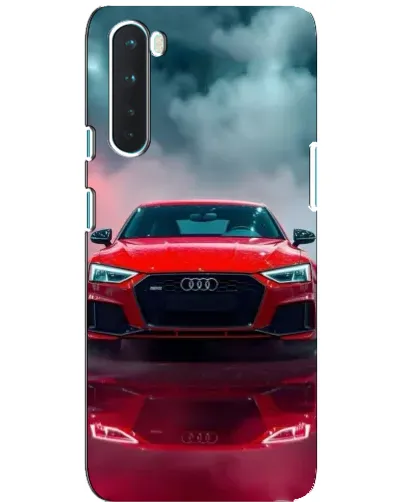 Чехол для OnePlus Nord с картинкой «Audi RS — красный стиль»