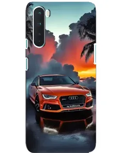 Чехол для OnePlus Nord с картинкой «Audi — закат»