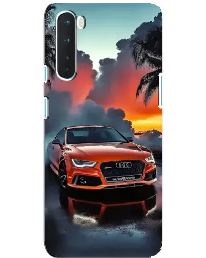 Чехол для OnePlus Nord с картинкой «Audi — закат»