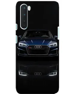 Чехол для OnePlus Nord с картинкой «Audi — ночное отражение»