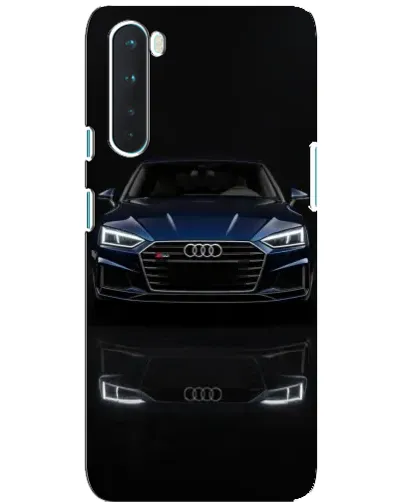 Чехол для OnePlus Nord с картинкой «Audi — ночное отражение»