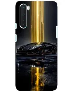 Чехол для OnePlus Nord с картинкой «Ночной Lamborghini драйв»