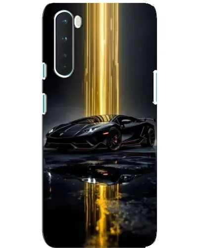 Чехол для OnePlus Nord с картинкой «Ночной Lamborghini драйв»