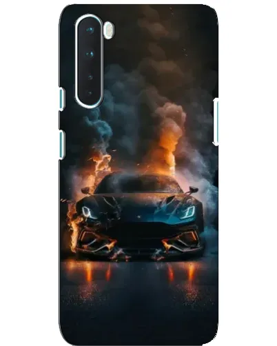 Чехол для OnePlus Nord с картинкой «Lamborghini дымная эстетика»