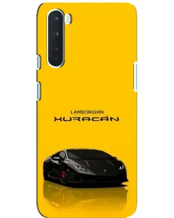 Чехол для OnePlus Nord с картинкой «Lamborghini Huracan черный»