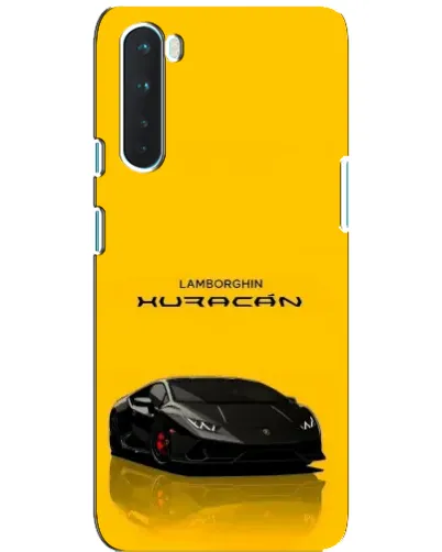 Чехол для OnePlus Nord с картинкой «Lamborghini Huracan черный»