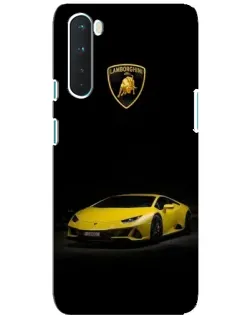 Чехол для OnePlus Nord с картинкой «Lamborghini желтый акцент»
