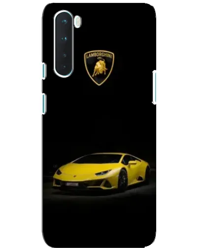 Чехол для OnePlus Nord с картинкой «Lamborghini желтый акцент»