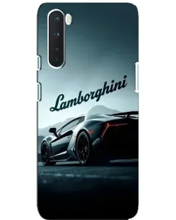 Чехол для OnePlus Nord с картинкой «Классическая надпись Lamborghini»