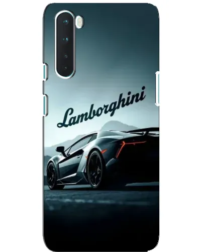 Чехол для OnePlus Nord с картинкой «Классическая надпись Lamborghini»