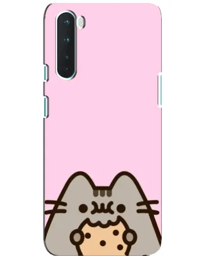 Чехол для OnePlus Nord с картинкой «Pusheen и печенье»