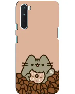 Чехол для OnePlus Nord с картинкой «Кофейный Пушин»