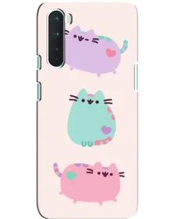 Чехол для OnePlus Nord с картинкой «Pusheen трио»