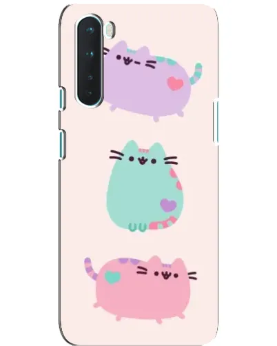 Чехол для OnePlus Nord с картинкой «Pusheen трио»