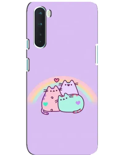 Чехол для OnePlus Nord с картинкой «Радужные Пушины»
