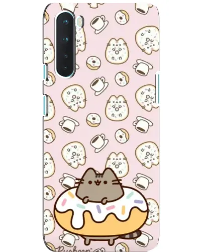Чехол для OnePlus Nord с картинкой «Пушин на пончике»