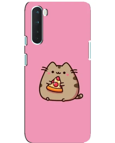 Чехол для OnePlus Nord с картинкой «Пушин с пиццей»
