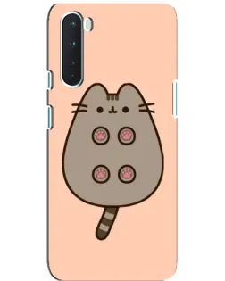 Чехол для OnePlus Nord с картинкой «Пушин пузиком кверху»